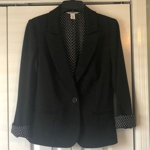 Black Blazer with Polka Dot accents 8